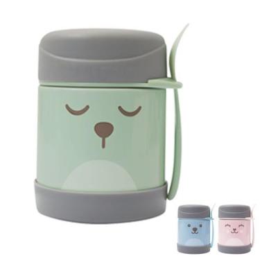 Imagem de Pote Térmico Para Papinha Alimentação Infantil Conserva Gumy Azul Rosa