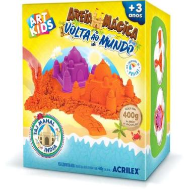 Imagem de Brinquedo Areia Mágica Volta Ao Mundo Taj Mahal 400g - Acrilex