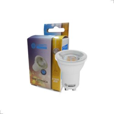 Imagem de Lâmpada De Led Mini Dicroica Gu10 4w - LUMINATTI, Branco- Quente 2700k