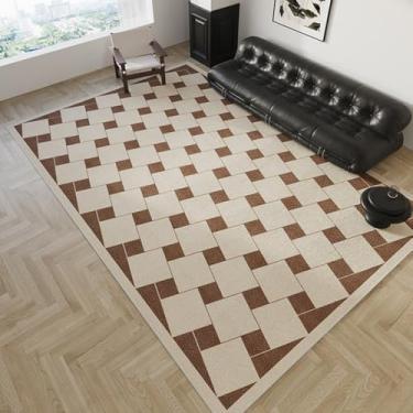 Imagem de Simples Decore Sala de estar Tapete Luz Luxo Avançado Sofá Mesa de centro Tapete macio Casa Quarto Tapete de pelúcia, SY261, QD, 200X200CM