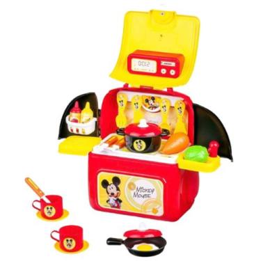 Imagem de Mochila 2 em 1 Kit Playset Mickey Cozinha com Acessórios Multikids - B