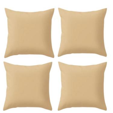 Imagem de Kit 4 Capas Lisas Varias Cores Para Sala Sofá Decoração - Gabi Flor, B