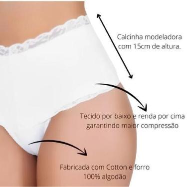 Imagem de Calcinha De Renda - Modeladora De Cós Alto - Strin Modas, Variadas, GG