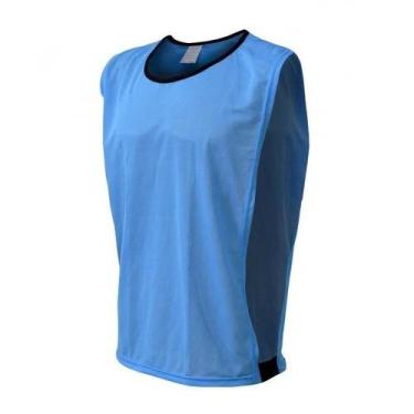 Imagem de Kit com 8 Coletes de Futebol na Cor Azul Claro - TRB, G