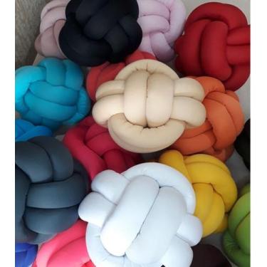 Imagem de Almofada Nó Escandinavo - vanmardecor, Rosa
