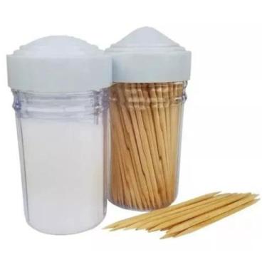 Imagem de Paliteiro E Saleiro Para Restaurante Kit 30 Un Transparente - ANA DECO