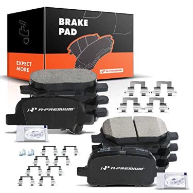 Imagem de A-Premium Conjunto de pastilhas de freio a disco de cerâmica frontal compatível com modelos selecionados Chevrolet, GMC, Isuzu e Oldsmobile - Blazer 1997-2005, S10 1998-2004, Jimmy, Sonoma, Hombre,