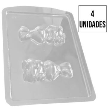 Imagem de Forma de Silicone Coelha da Páscoa - 4,6cm x 9,7cm - 4 Un - Crystal Fo