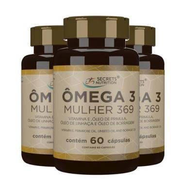 Imagem de Omega Mulher 3 6 9 Óleo Linhaça Borragem Primula 3x60 capsulas softgel