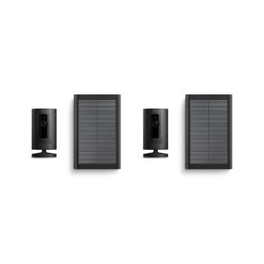 Imagem de Câmera externa Ring Stick Up Cam Solar, pacote com 2 unidades, preto