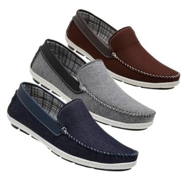 Imagem de Kit 3 Pares De Sapatilha  Mocassim Masculino - Iden Shoes, 40