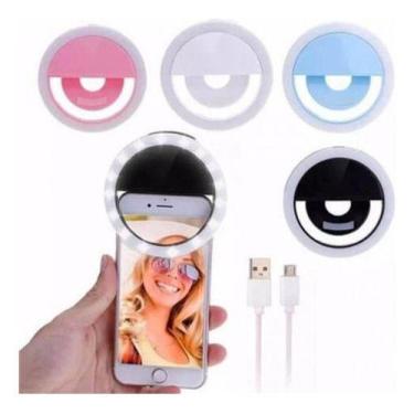 Imagem de Led Anel Flash Light Telefone Celular 36 Leds Ring Clip - oem