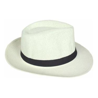 Imagem de Chapéu Panama Aba Larga Praia Estilo Verao Unisex  Nº 58 - oem, Branco