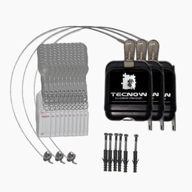Imagem de Kit 03 Travas Tecnow para Carrinho de compras em Condominio + 80 Chave