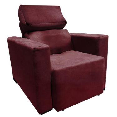 Imagem de  Poltrona Amamentação Retratil e Reclinavel Florença Bordo - Beatriz D
