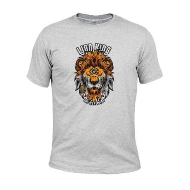 Imagem de Camiseta Plus Size T-Shirt Malha 30.1 Lion King - Surprass, Cinza, G1