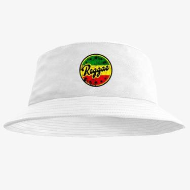 Imagem de Chapéu Bucket Hat Estampado Reggae - MP Moda Masculina, Único, Branco