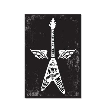 Imagem de Placa Decorativa MDF Guitarra - Quartinhos