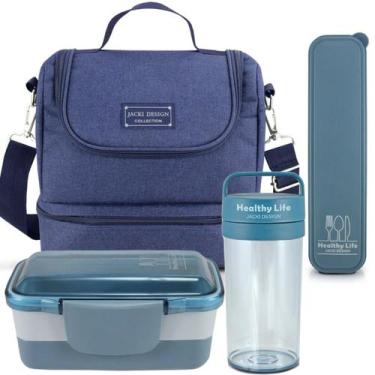 Imagem de Bolsa Térmica Lancheira Necessaire Concept Kit Pote Marmita Lanches 2 