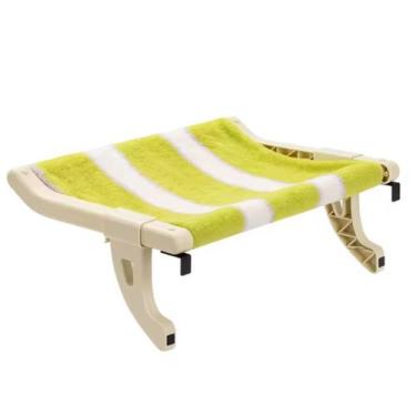 Imagem de Cama Suspensa Janela Gato Pet Luxo Veludo Confortavel Rede Descanso Vi