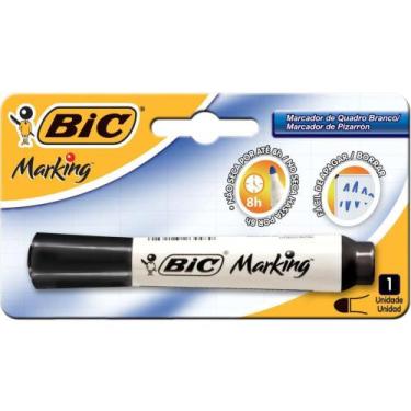 Imagem de Pincel para Quadro Branco BIC Marking Recarregável Preto