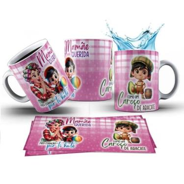 Imagem de Caneca 325ml Chaves Dona Florinda Quico Mamãe querida, meu - LARANJA E