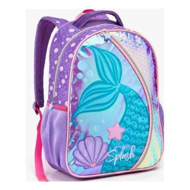 Imagem de Mochila Escolar de Rodinhas Holográfica Sereira - Seanite