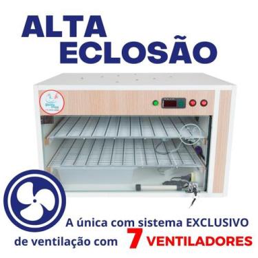 Imagem de Chocadeira Elétrica ALTA ECLOSÃO Automática 220 ovos Bivolt Controlado