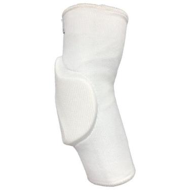 Imagem de Cotoveleira Goleiro Mania De Futsal Pró Performance, Branco, M, Homem