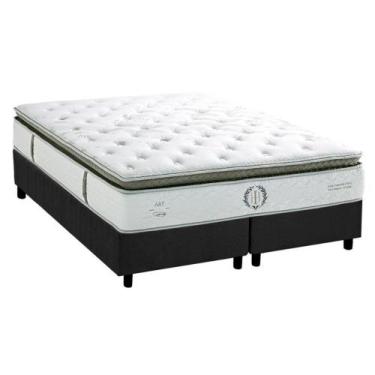 Imagem de Cama Box Queen: Colchão Molas Ensacadas Herval Imperatore Gold C1655 +