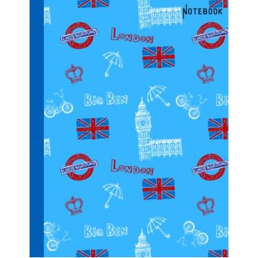 Imagem de Notebook: London Underground - Light Blue Background