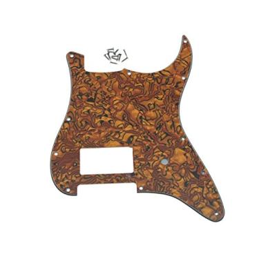 Imagem de KAISH 11 furos ST/Strat Style One Humbucker Guitar Pickguard Scratch Plate para Delonge Stratocaster/Strat Tiger Stripe
