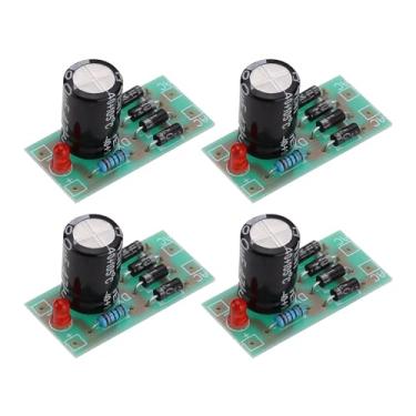 Imagem de OTOTEC 4 peças AC 6-16V para DC 12V fonte de alimentação 1N4007 filtro retificador ponte completa módulo de fonte de alimentação para modelo de trem ferroviário LED