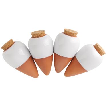 Imagem de Tuzinano Inserção de plantador autoirrigável, pontas de irrigação de terracota, dispositivos premium de irrigação de plantas, gotejador, pontas autoirrigáveis, acessórios automáticos para plantas, 4