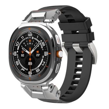 Imagem de synsing Pulseira Esportiva Robusta para Galaxy Watch Ultra 7 (26 mm) - Compatível com Samsung Watch Ultra de 47 mm - Homens, Pulseira Respirável com TPU Premium e Conector de Aço Inoxidável