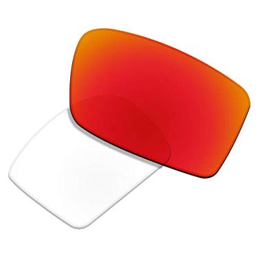 Imagem de Lentes de substituição para óculos de sol Oakley Gascan OO9014 de 1,8 mm de espessura UV400 – Opções, Orange Red Photochromic, One Size
