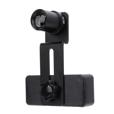 Imagem de Adaptador de Lente de Microscópio para Celular Com Ocular 12,5X para Câmera de Smartphone, Design Portátil, Liga de Alumínio Premium e Material ABS Adequado para Laboratórios e