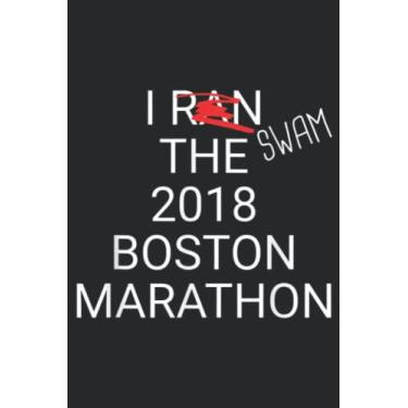 Imagem de Rainy Boston 26.2 Miles 2018 Marathon Running Friend Gift Art: Daily Planner Notepad To Do Schedule, Medium 6x9 Inches, 120 Pages, Printed Cover