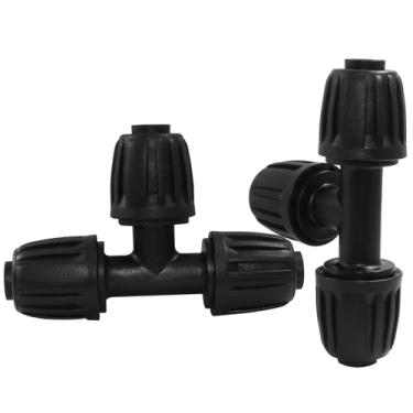 Imagem de Rierdge 12 peças de conectores de malha farpada, acessórios de irrigação por gotejamento, conectores retos farpados para jardins, canteiros de flores, estufas, fazendas
