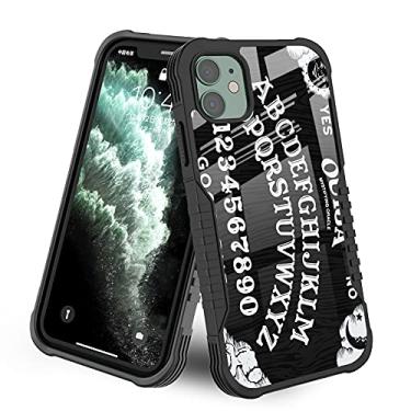 Imagem de LANJINDENG Capa para iPhone 11 Gótico Retro Ouija Board Gótico Halloween Fantasma Bruxa Design para Meninos Meninas [À Prova de Choque] [Antiarranhões] [Antiderrapante] [Moldura da Câmera] Capa de