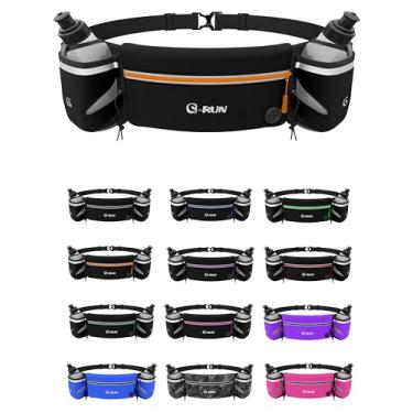 Imagem de Q-RUN Cinto de hidratação para corrida, Laranja, Small 15-24 inches, 283 g