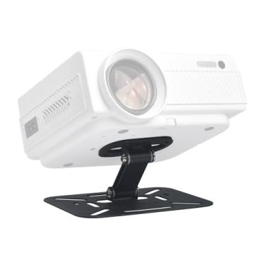 Imagem de Mesa de suporte para projetor, suporte dobrável de mesa, suporte de teto para projetor, configuração fácil com ajuste de 180 graus, compatível com HAPPRUN, TMY, PANSEBA, AuKing, YABER, Aurzen D1 e