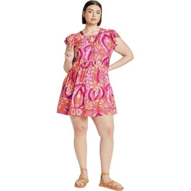Imagem de CITYCHIC Vestido Plus Size Dallas PRT em azulejo de verão, Azulejo de verão, 58