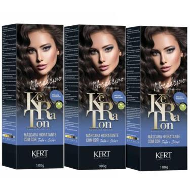Imagem de Kit 3 Keraton Tonalizante Banho De Brilho Mocaccino - Kert