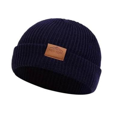 Imagem de Gorro de Hip Hop Unissex - Quente, para Outono/Inverno, Azul