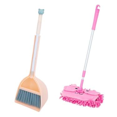 Imagem de MERIGLARE Chapa pequena para crianças Limpeza de limpeza precoce Aprendizagem Little Housekeeping Conjunto de limpeza FinCerend Play Limping para jardim de , Vassoura Laranja