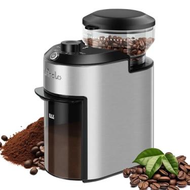Imagem de Wancle Moedor De Café Burr Moedor De Café De Rebarbas Planas 200 W Com 28 Configurações De Moagem, Proteção Contra Superaquecimento, Capacidade De 2 A 12 Xícaras, Design Compacto Para Fácil Armazena