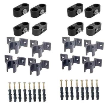 Imagem de Kit  Abraçadeiras  Fixadores Para Cercado Pet Cercadinho - BIMETAIS, K
