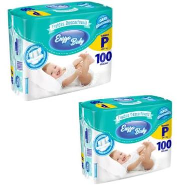 Imagem de KIT 2 PCT Fraldas Descartáveis Atacado Barato Enzzo Baby Pacotão Todos