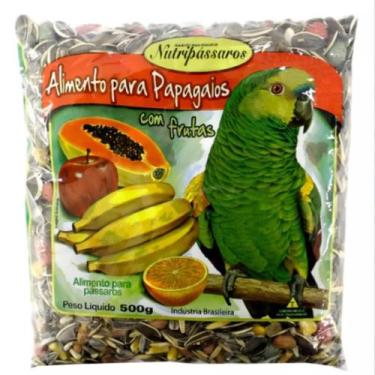 Imagem de Mistura p/(papagaios) c/(frutas) 500g (nutripassaros)